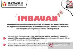 Bawaslu Kabupaten Bogor keluarkan surat  imbauan untuk 881 caleg
