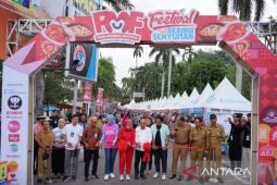 Monica Haprinda buka Food Millenial Festival Ke-8, rangkaian hari jadi Pangkalpinang Ke-266 Tahun