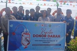 DSLNG kumpulkan 245 kantong darah dari kegiatan donor darah