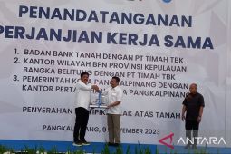 Menteri ATR: BPN Babel segera integrisasi tanah IUP PT Timah