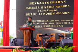 Danrem 091ingatkan jangan ada prajurit berpolitik praktis