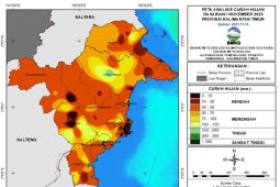 Kalimantan Timur berpeluang hujan sedang  dasarian II November