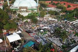 Lima belas ribuan santri Kota Tangerang doakan warga Palestina