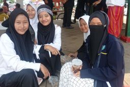 Ribuan aksi bela Palestina di Lebak mengutuk tindakan militer Israel
