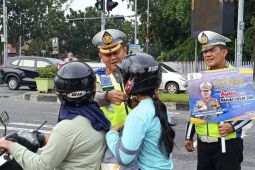 Polres Lebak ajak pengendara motor gunakan helm SNI