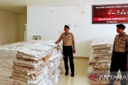 Satgas OMB Polresta Ambon perketat pengamanan gudang logistik  pemilu