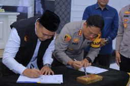 Polresta Jambi dan Bawaslu perkuat komitmen pengawalan Pemilu 2024