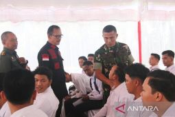 Kakanwil Kemenkumham Kalsel bersama Danrindam pantau SKD CAT hari keenam