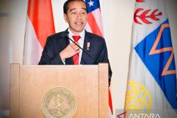 Presiden Jokowi sempat bahas alasan pakai dasi merah di Universitas Stanford AS