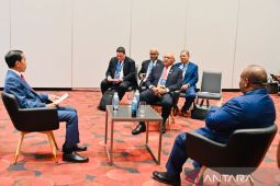 Presiden Jokowi bertemu dengan perdana menteri Papua Nugini dan Fiji