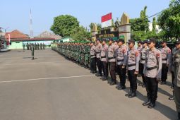 Jelang pemilu, ratusan personil Polri dan TNI di Lebak disiagakan