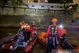 Tim SAR gabungan terus mencari balita yang tenggelam di Sungai Ciliwung