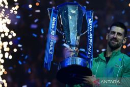 Djokovic pecahkan rekor saat menggondol gelar ATP Finals ketujuhnya