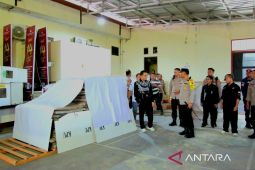 Kapolresta tinjau gudang logistik pemilu Kota Gorontalo
