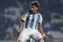 Penyerang timnas Argentina Agustin Ruberto sabet sepatu emas Piala Dunia U-17
