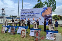 KPPBC Bengkulu musnahkan rokok ilegal dan minuman beralkohol