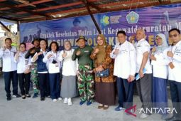 Tanamkan wawasan kebaharian, Lantamal IX Ambon edukasi mahasiswa terkait kesehatan berbasis bahari
