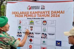 Bawaslu Kota Serang deklarasikan kampanye damai Pemilu 2024