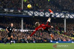 Gol salto Garnacho warnai kemenangan Manchester United 3-0 atas Everton