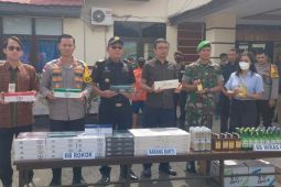 Polda Kalbar sita miras dan rokok ilegal dari Malaysia