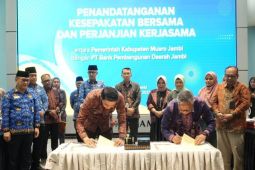 Bank Jambi gandeng Pemkab Muaro Jambi perkuat pengelolaan keuangan daerah