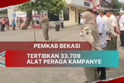 Pemkab Bekasi tertibkan 33.709 alat peraga kampanye