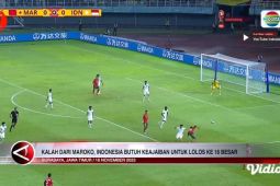 Kalah dari Maroko, Indonesia butuh keajaiban untuk lolos ke 16 besar