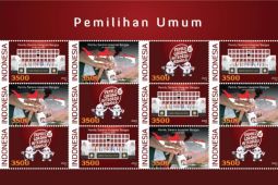 KPU luncurkan prangko seri Pemilu Serentak 2024
