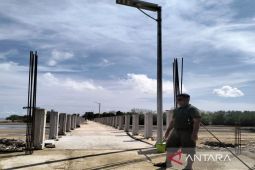 PUPR bangun jembatan Sungai Bulan - Teluk Sirih  tercapai 90,34 persen