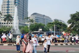Sejumlah jalan protokol ditutup selama Munajat Kubro 212 di Monas