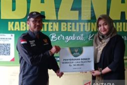 Baznas Belitung berhasil kumpulkan Rp140 juta donasi untuk Palestina