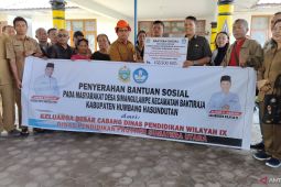 Cabdisdik Sumut IX bantu korban bencana di Humbahas Rp133 juta-1,7 ton pangan