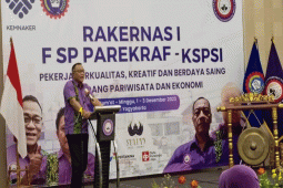 Federasi Buruh Pariwisata dan Ekonomi Kreatif KSPSI di 21 propinsi siap menangkan pasangan AMIN