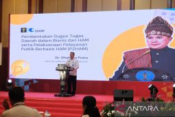 Kakanwil Kemenkumham Babel ikuti arahan Dirjen HAM terkait bisnis dan HAM