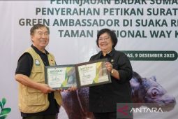 USAID apresiasi komitmen KLHK-YABI jaga populasi Badak Sumatera