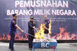 Bea Cukai Banjarmasin musnahkan barang ilegal Rp917 juta