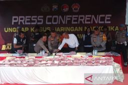 Polrestabes Surabaya gagalkan peredaran 144 kilogram sabu
