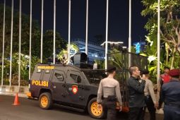 Polisi siagakan kendaraan taktis pengamanan selama debat cawapres Pemilu 2024