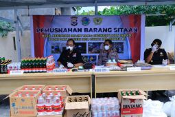Polda Malut musnahkan barang sitaan narkoba dan minuman keras