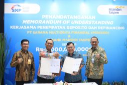 SMF dan Bank Mandiri Taspen berkolaborasi salurkan kredit serbaguna perumahan Rp1 Triliun