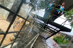 Taman Satwa Cikembulan Garut dipadati pengunjung saat libur panjang Natal