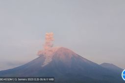 Gunung Semeru kembali erupsi dengan letusan setinggi 1 km