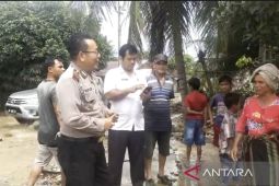 Polsek Barumun monitoring banjir di Desa Matondang Palas
