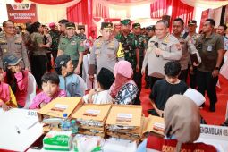 Kapolri: Kericuhan saat arak-arakan Lukas Enembe berhasil dikendalikan