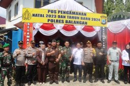 Bupati dan Forkopimda Balangan cek pos pengamanan tahun baru 2024