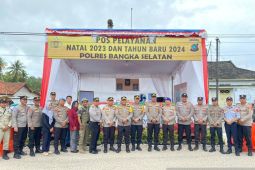 Kapolres Bangka Selatan cek personel di pos Lilin Menumbing