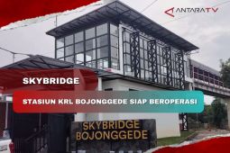 Skybridge Terminak - Stasiun KRL Bojonggede siap beroperasi