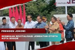 Presiden Jokowi resmikan revitalisasi Jembatan Otista Kota Bogor