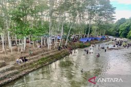 Wisata Alam Sungai Maranting di Balangan selalu ramai pengunjung