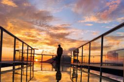 Sunset di barat Puncak Gundaling